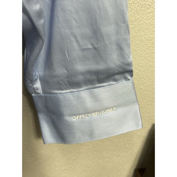 Calvin Klein Men’s Button Up Dress Shirt Size XL Blue Office Business Formal - Picture 7 of 7